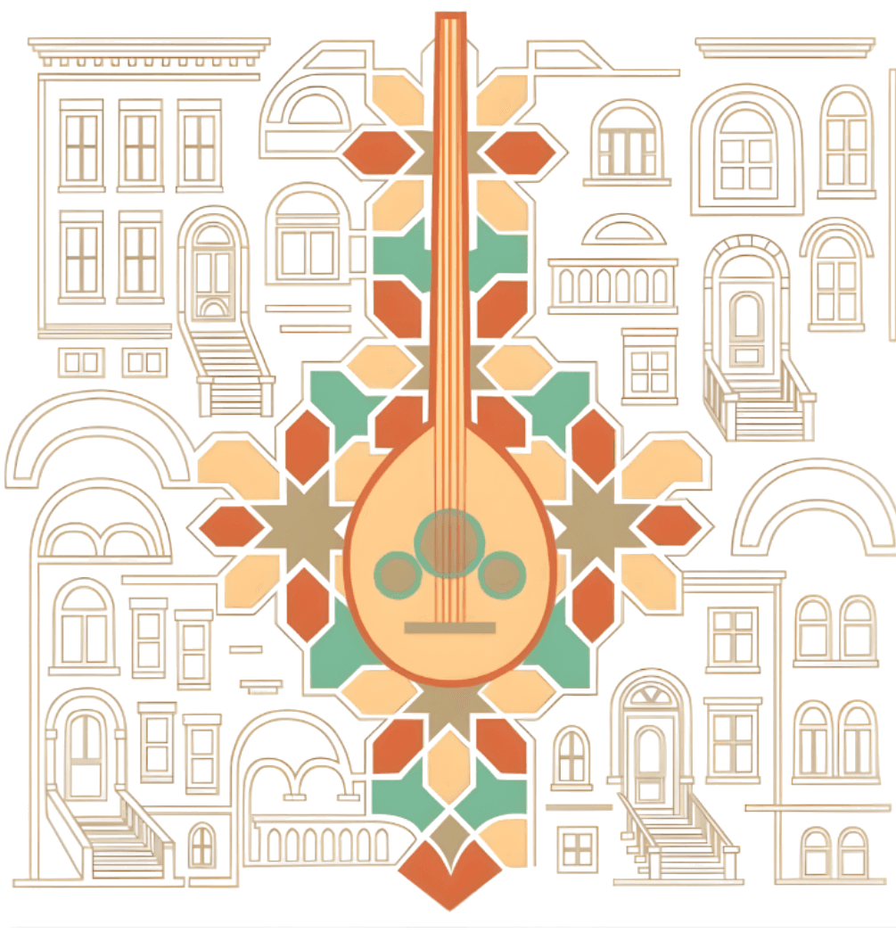 The Brooklyn Nomads — an oud woven into Brooklyn brownstones and Arab geometric pattern